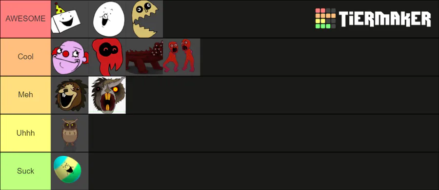 Create a Creatures of sonaria tier 1 Tier List - TierMaker