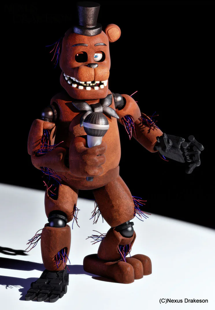 Withered Freddy Toy Freddy GIF - Withered Freddy Toy Freddy