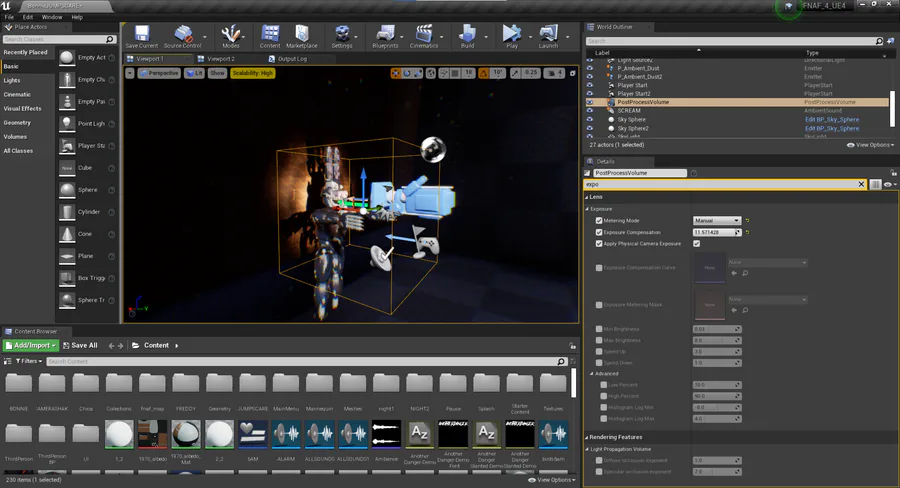 Fnaf 1 3D Free Roam Unreal Engine 4 - Colaboratory