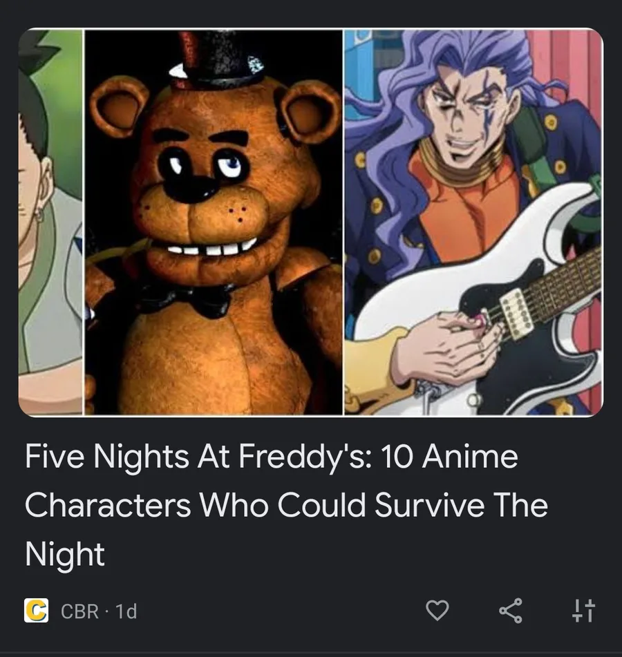 Five Nights At Freddy's: 10 Anime Characters Who Could Survive The Night