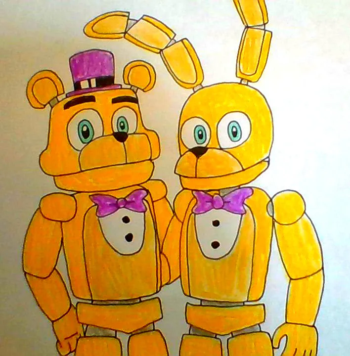 Fredbear and Spring Bonnie Five Nights at Freddy's 