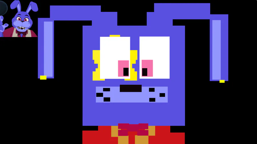 Glamrock bonnie updated pixel art