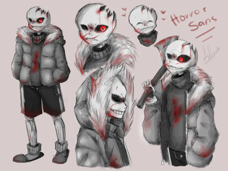 Sagaverse Official — Can you draw Horror Sans eating Ink?