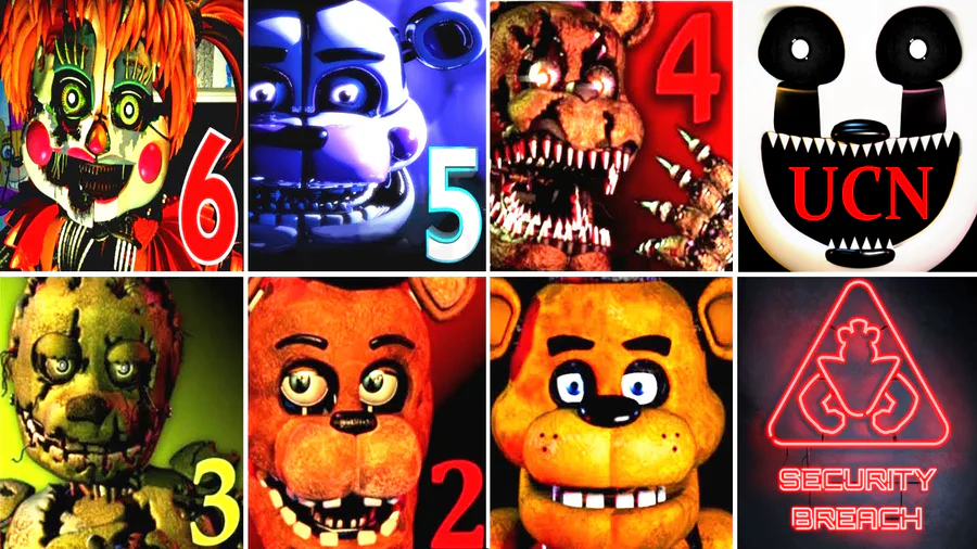 IULITM on Game Jolt: Five Nights at Freddy's SECURITY BREACH FNAF 1 2 3 4  5 6 UCN All Ju