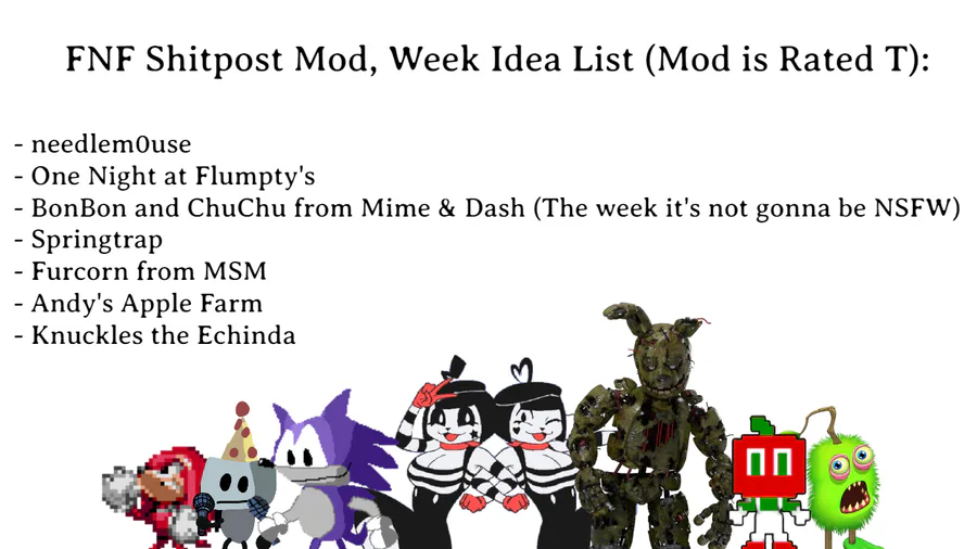 Vs. Mime And Dash Bonbon and Chuchu [Friday Night Funkin'] [Mods]