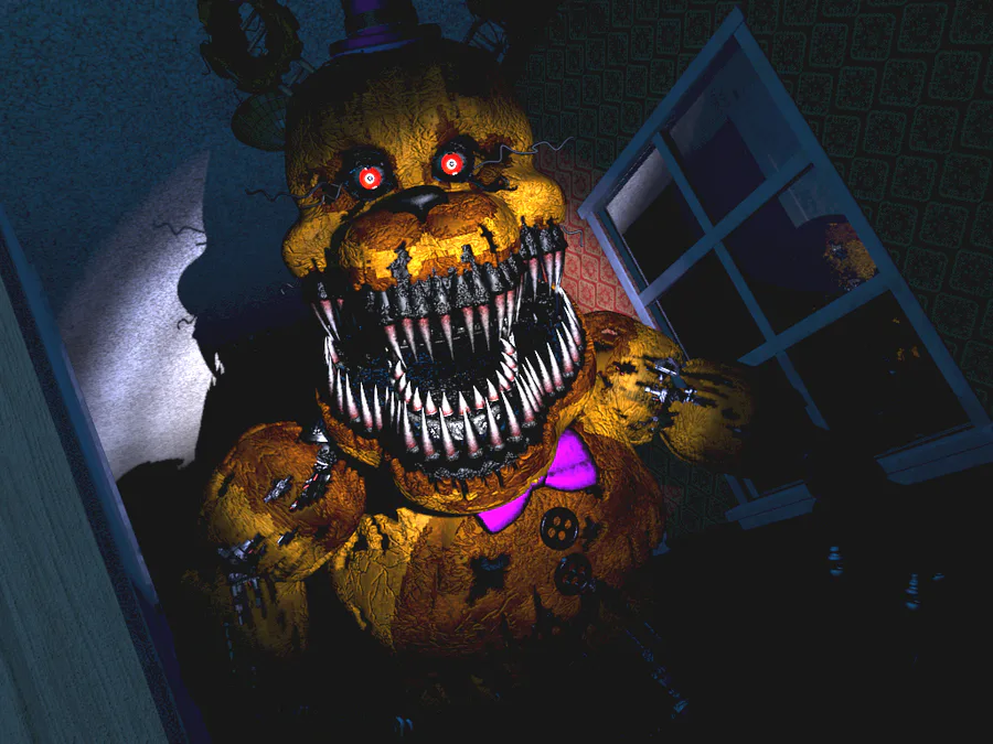 Como dibujar a fredbear de five nights at freddy's 4