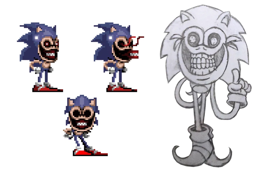 Making a terrifying Sonic.EXE ☆ Sonic.EYX Sculpture 