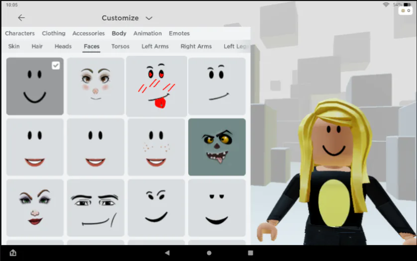 Roblox making a limited face be like..🤨 