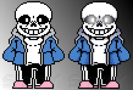 Image: UnderTale Sans, Pixel Art Maker