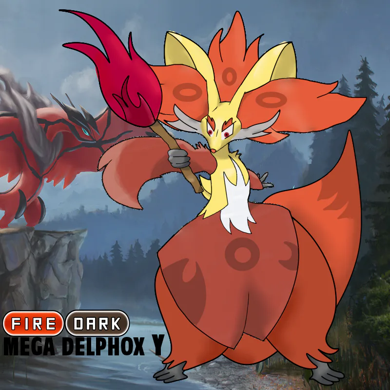 Pokemon on X: Mega Delphox, the Fox pokemon. They used to be feared by  rulers for their powerful sorcery, and have even worked alongside dragons  in the past. They keep magician