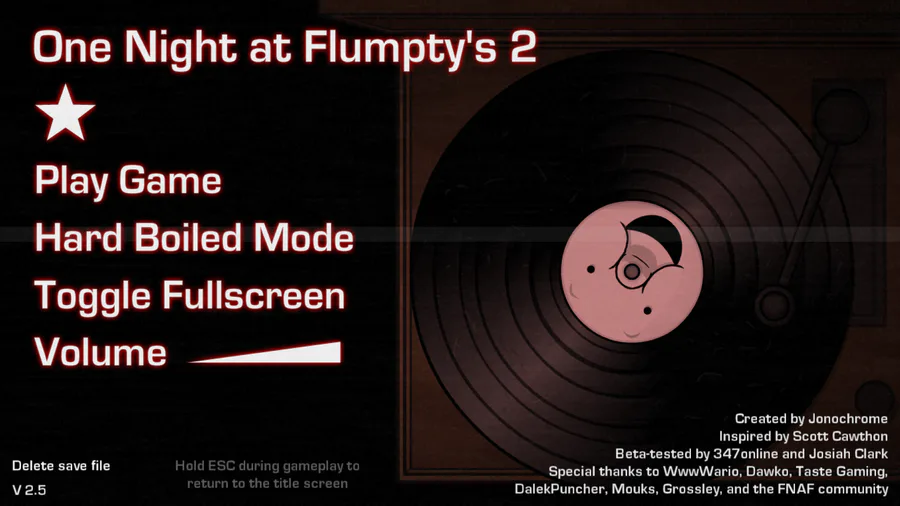 PC - One Night at Flumpty's 3 - 100% Completed - SaveGame