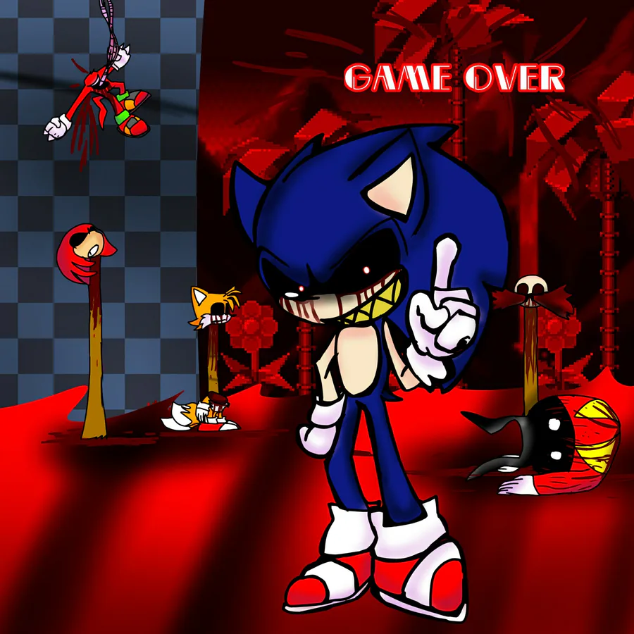 Vs. Sonic.Exe  Classic sonic, Iconic characters, Game over screen