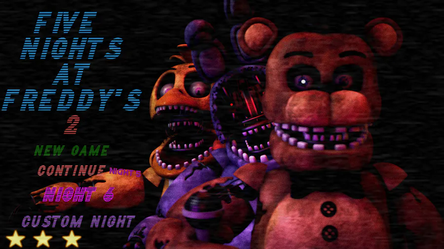 Stylized FNaF2 Main Menu : r/fivenightsatfreddys