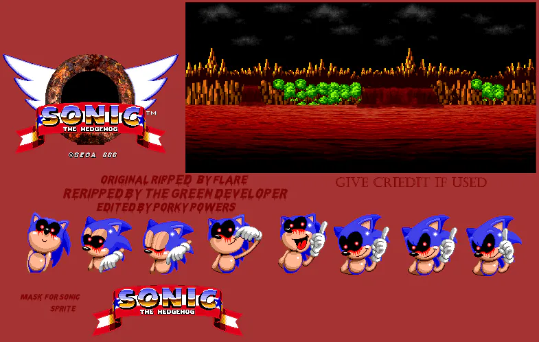 They actually remade the original Sonic 1 title screen sprites for