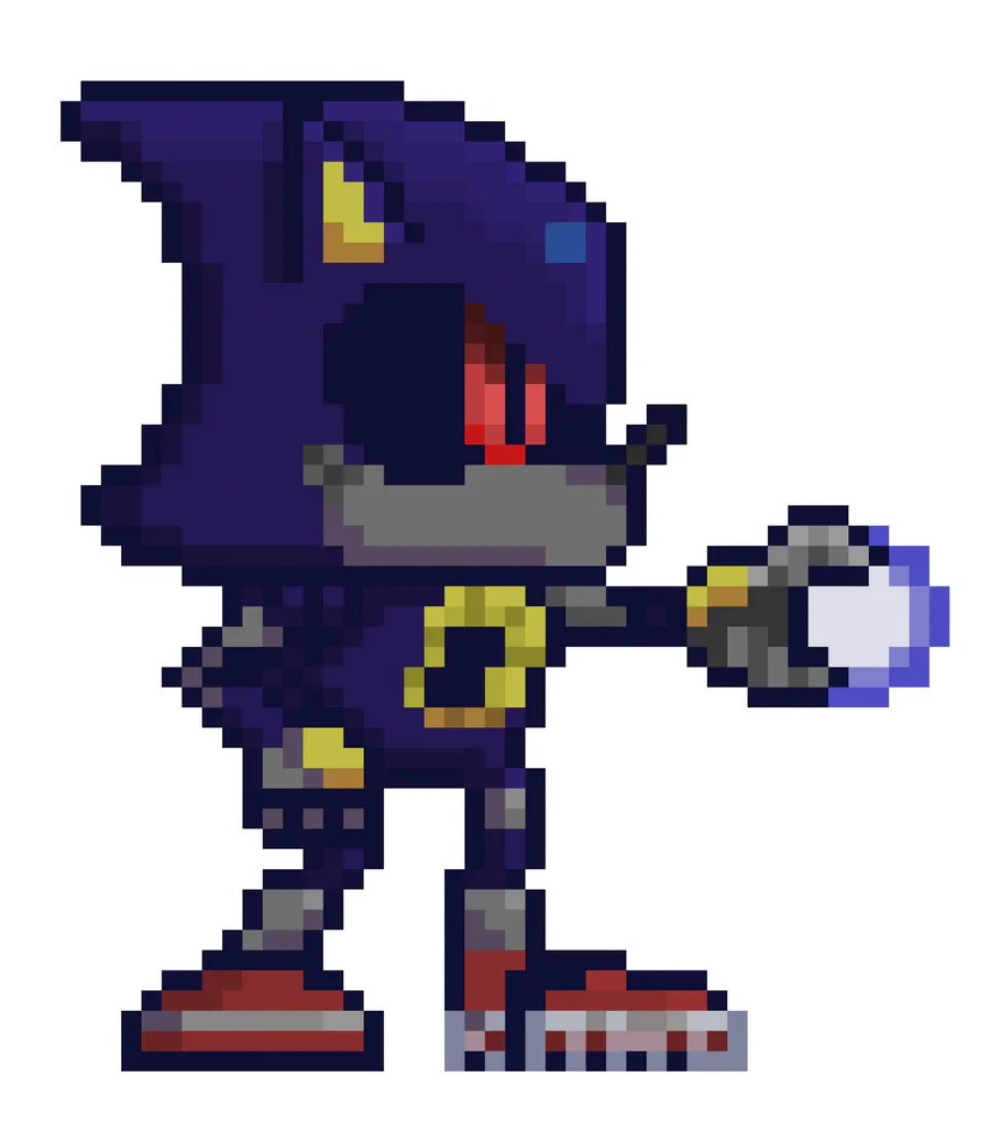 Loss on X: My attempt at making a Metal Sonic sprite for #SonicGalactic!  This was only a fun project, not an official sprite. Sonic and Tunnel  sprites not by me, obviously.  /