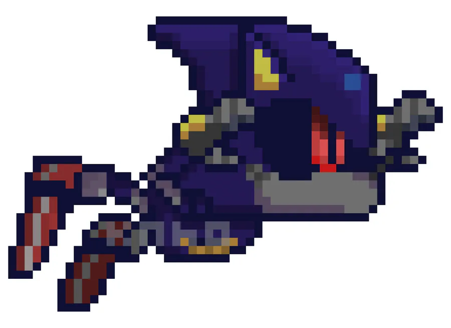 Loss on X: My attempt at making a Metal Sonic sprite for #SonicGalactic!  This was only a fun project, not an official sprite. Sonic and Tunnel  sprites not by me, obviously.  /