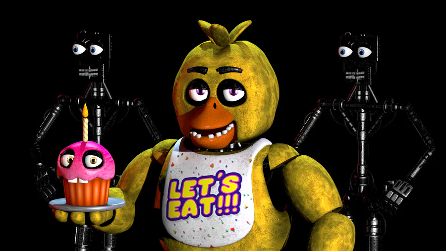 🥞! on Game Jolt: Withered Chica/ Dismantled Chica (FNaF 1)