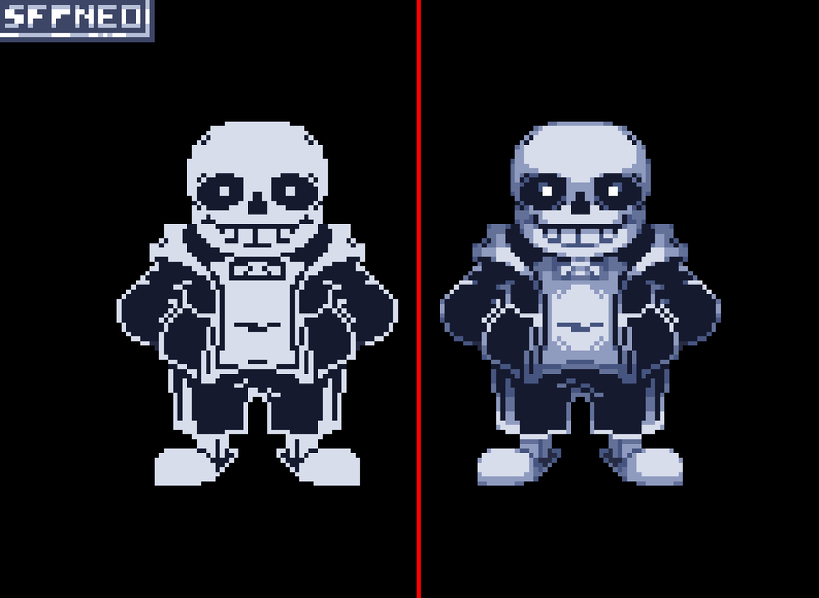 Pixilart - My epic sans sprite by Lekitu