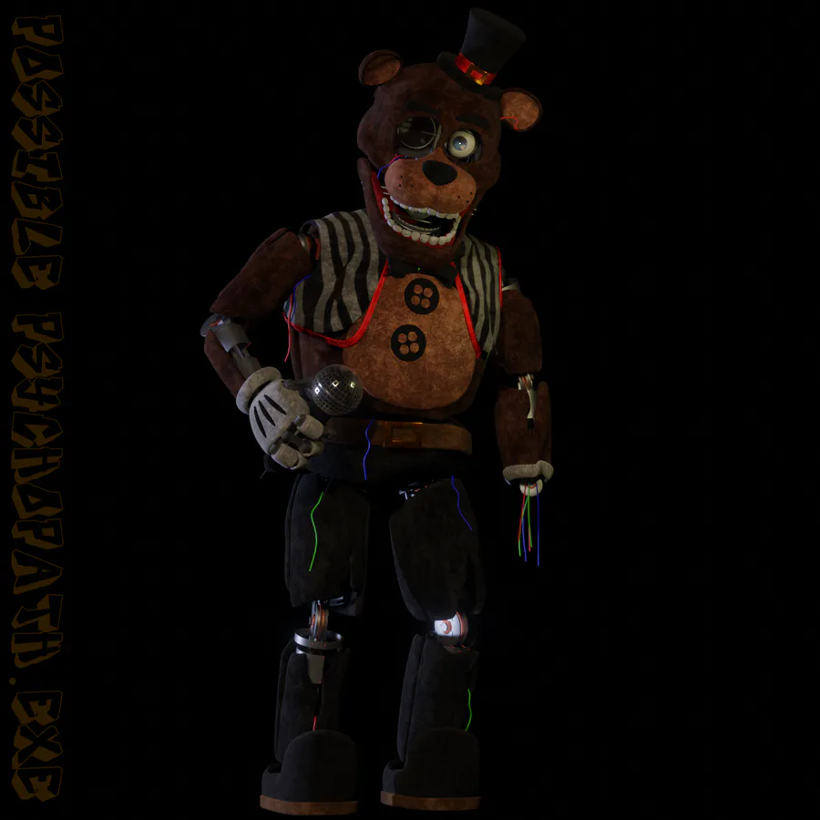 Freddy in FNAF Plus looks like Classic Freddy and Withered Freddy