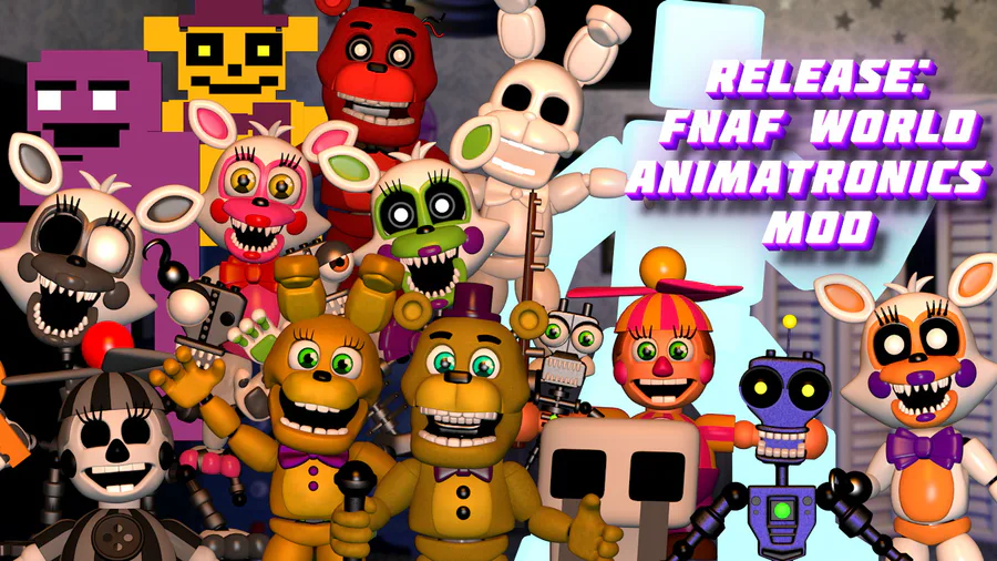 Freddy Fazbear's Pizzeria Simulator - FNaF AR Animatronics (Mod) by NIXORY  - Game Jolt