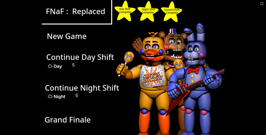 Alfathyrio on Game Jolt: Withered Freddy and Chica in the right corner of  FNAF 1.