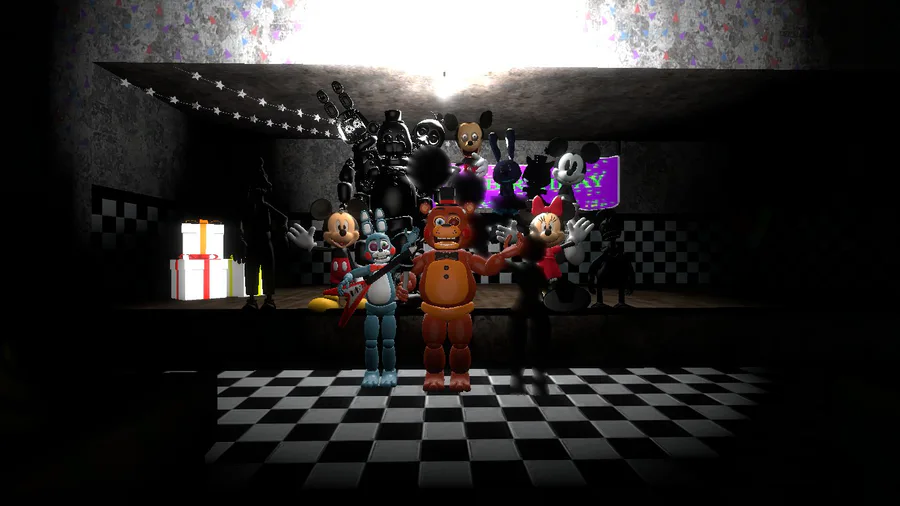 125th Abstract Distract: Five Nights at Freddy's 2 + Doom II on Make a GIF