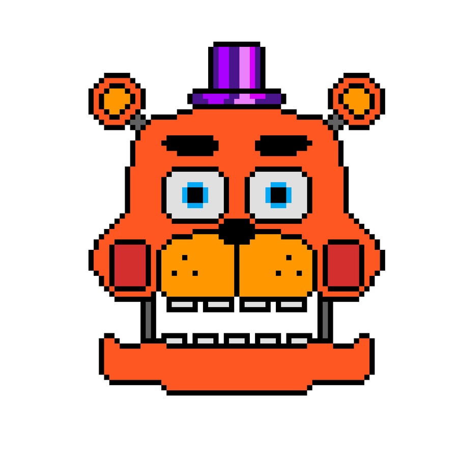 Withered freddy pixel art