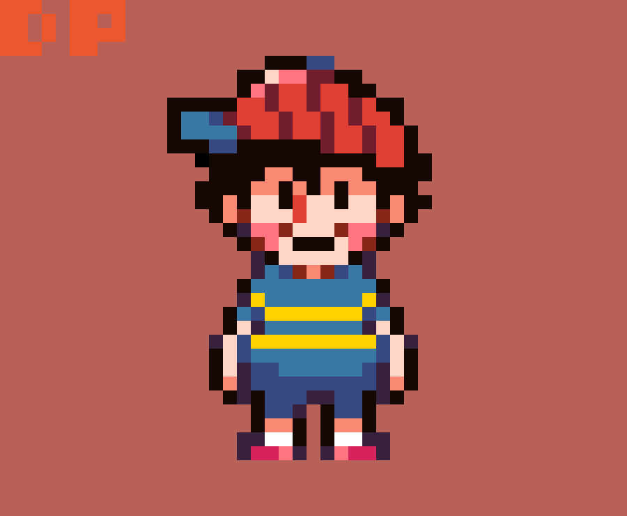 ness sprite peace sign