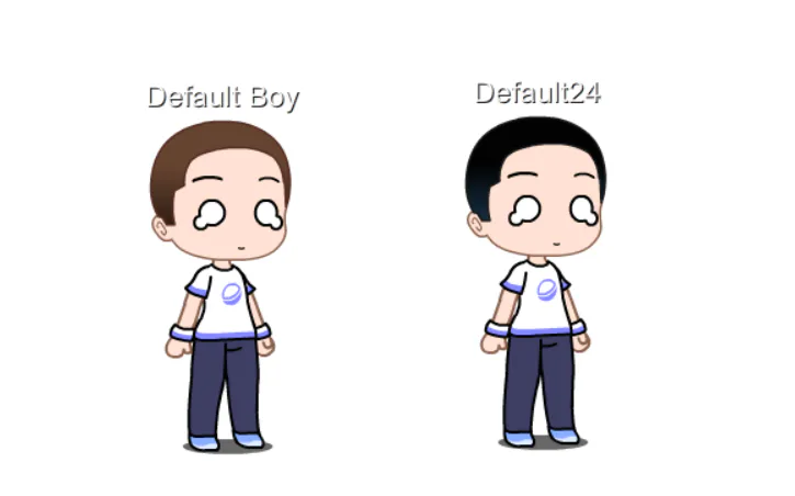 Gacha club default boy but its icon based (minus) by zabbynho on