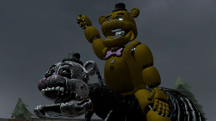 Fixed Nightmare Fredbear (N. Fredbear model by Steel Wool) :  r/fivenightsatfreddys