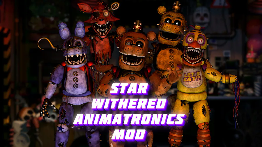 Freddy Fazbear's Pizzeria Simulator - Star Animatronics FNaF2 (Mod) by  NIXORY - Game Jolt