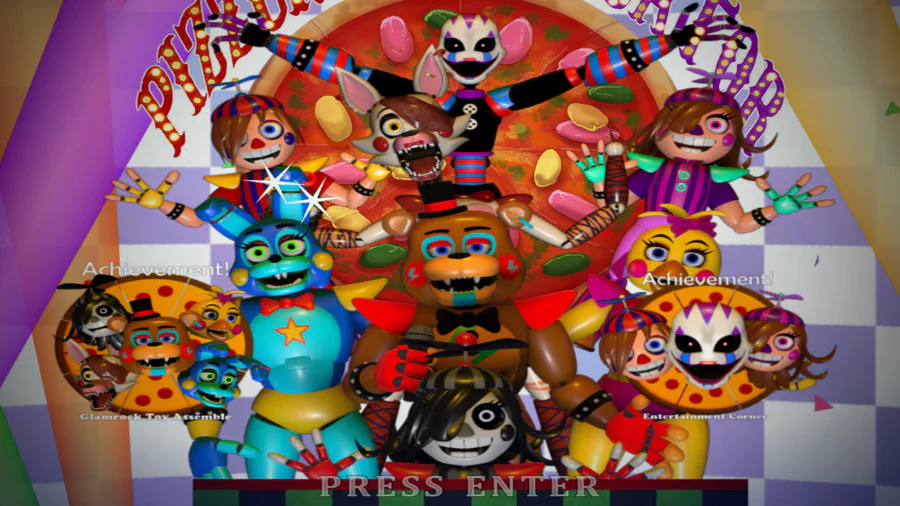 Ultimate Custom Night - Glamrock Animatronics FNaF: Sister Location (Mod)  by NIXORY - Game Jolt