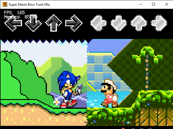 I made a gif out of the sonic sprites from super mario bros funk