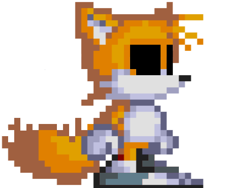 Tails exe because why not 3 5 hours pixel art