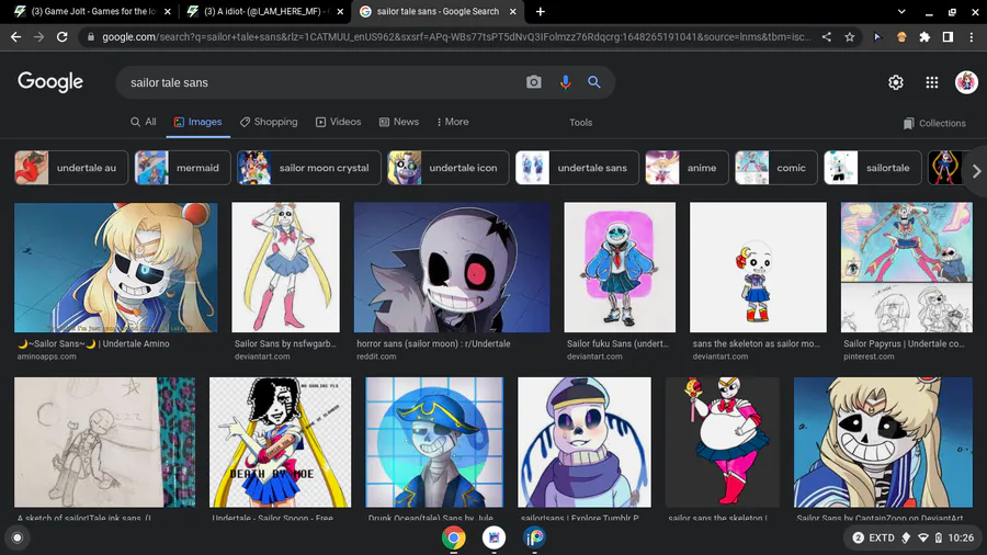 horror sans (sailor moon) : r/Undertale