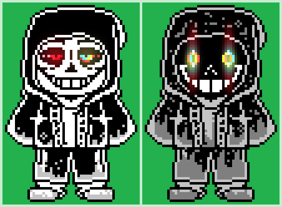 dust sans, Pixel Art Maker