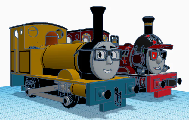 James The Red Engine (3D view) by Princess-Muffins on DeviantArt