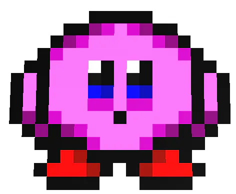 I made some pixel art of Kirby : r/desmos