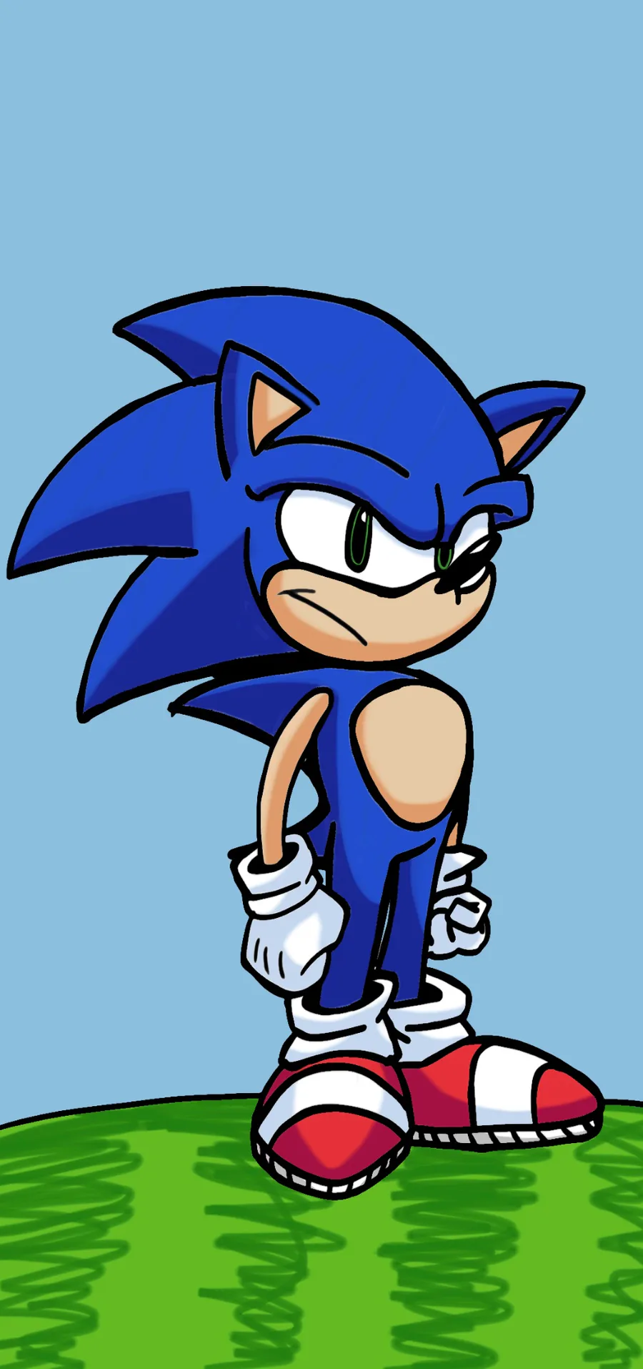 JonSonic on Game Jolt: A Classic Sonic Fanart! 🎨