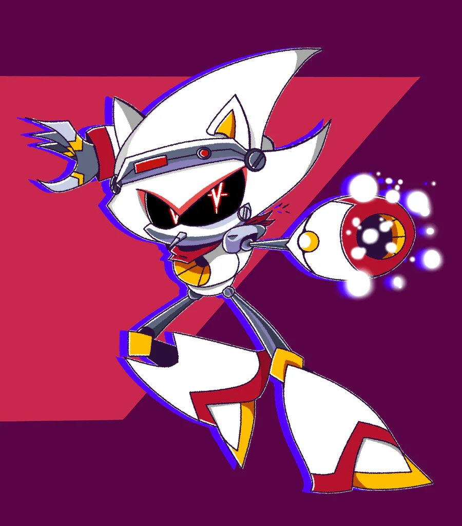 Meet the new Metal Sonic Model X! (artwork and redesign made by SD