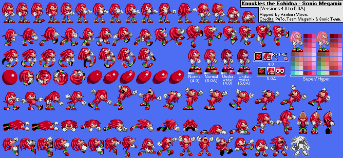 Knuckles The Echidna on Game Jolt: Knuckles NPC Sprites - Sonic 3