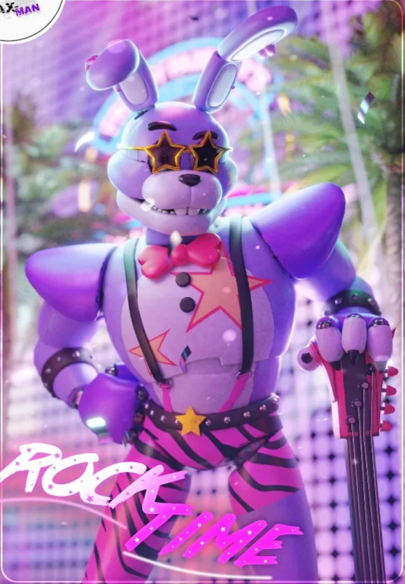 ❤️Glamrockfreddy-OFFICIAL❤️ #thankyouscott❤️ on Game Jolt: Glamrock Bonnie  V2