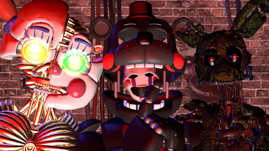 My sfm of all the characters in fnaf Sister Location! I know the