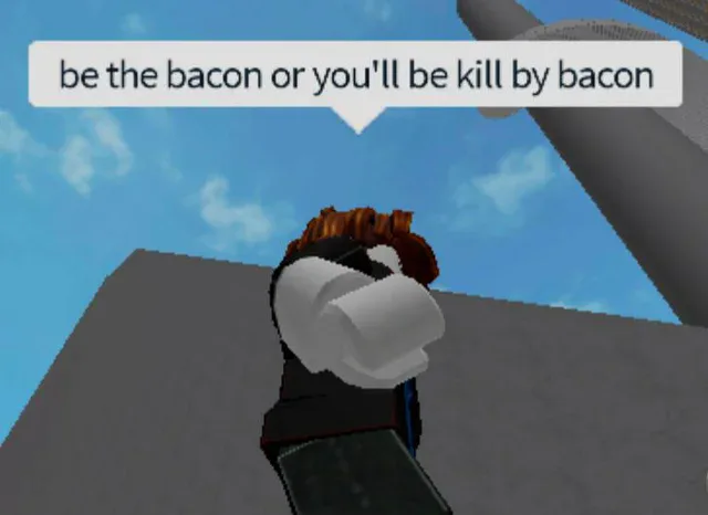roblox memes  Roblox memes, Bacon funny, Really funny pictures