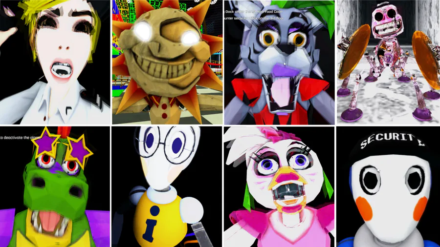 IULITM on Game Jolt: FNAF Security Breach Reboot ALL ANIMATRONICS