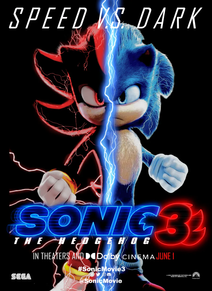 Sonic movienews on X: SPEED VS DARK! Sonic Movie 3 fan-Made poster created  by myself Sonicmovienews 🔥😆💙👀 Poster design: sonicmovienews 👀 #sonic  #SonicTheHedegehog #sonicmovie #sonicmovie3 #sonic3 #ShadowTheHedgehog  #Knuckles #knucklestheechidna