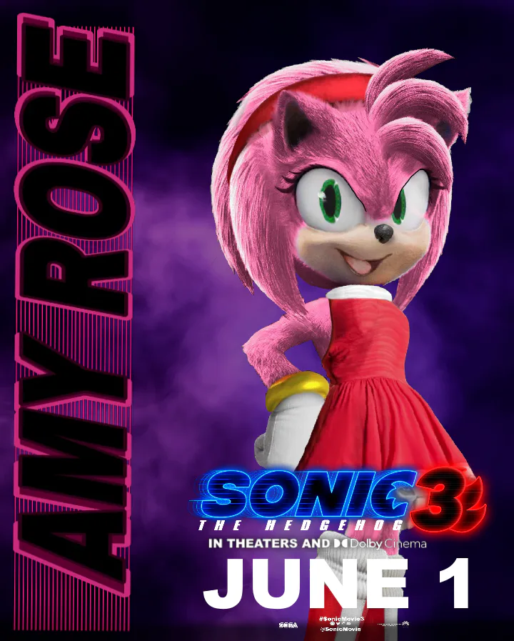 Sonic The Hedgehog 3 2024 Amy Rose Wiki - Ruby Meredithe