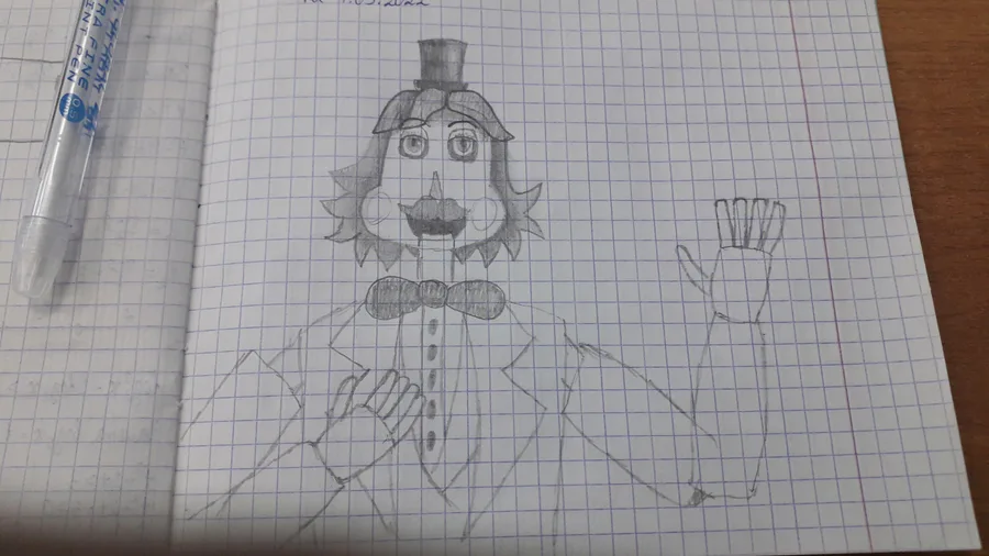 For the Walten Files' first anniversary, I drew Freddy Fazbear in