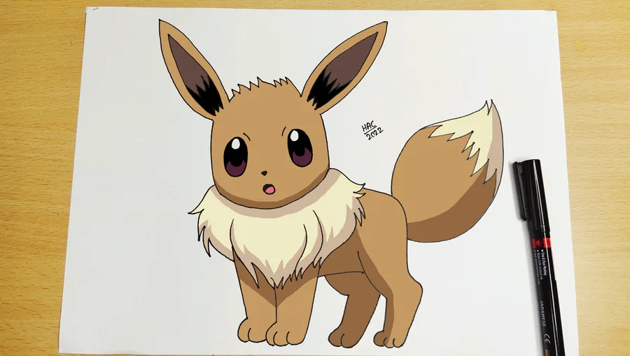 How To Draw Eevee  Pokemon 