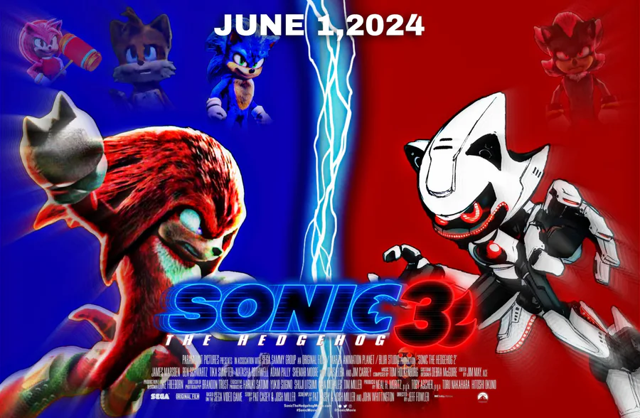 Knuckles VS Metal Sonic 